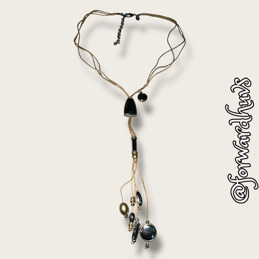 Chico’s Lariat-Style “Y” Necklace – 24 Inches with 8-Inch Lariat